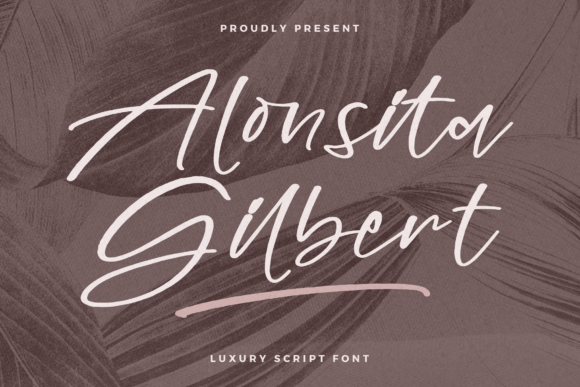 Alonsita Gilbert – A Graceful Script Font for Editorial Design