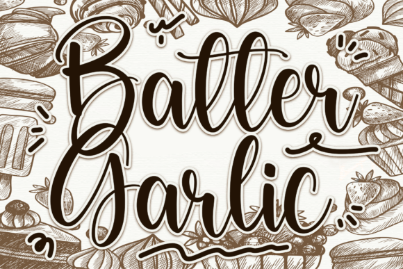 Batter Garlic Font for Web Design