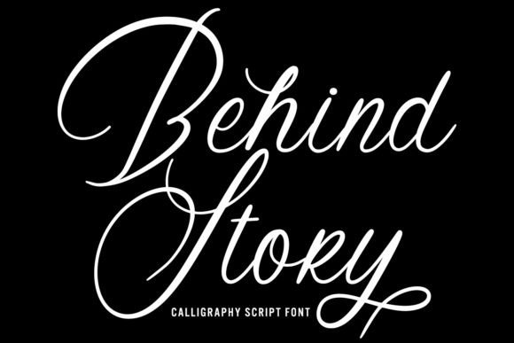 Behind Story Font – A Script Typeface for Polished Digital Branding