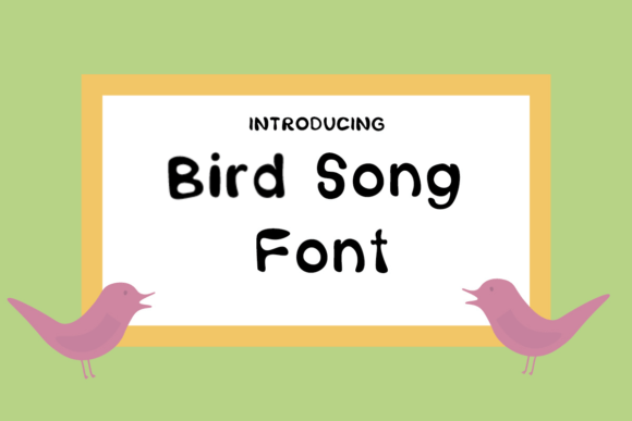 Bird Song Font for Web Design