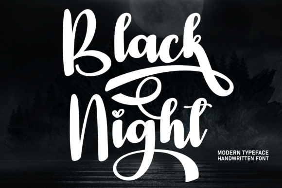 Black Night: A Handwritten Font for Web Design
