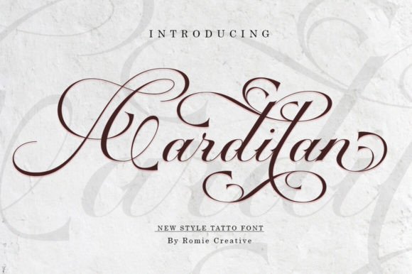 Cardilan: A Script Font for Editorial Design and Branding