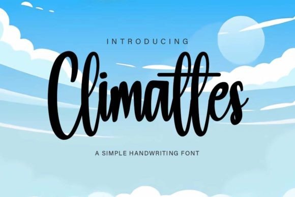 Climattes: A Handwritten Typeface for Editorial Elegance
