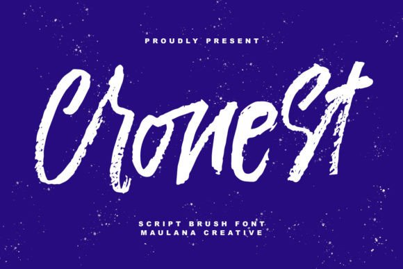 Cronest: A Handwritten Brush Font for Creative Brands