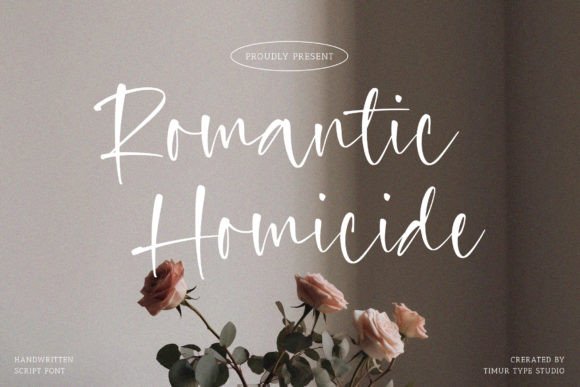 Enhancing Editorial Design with the Romantic Homicide Font