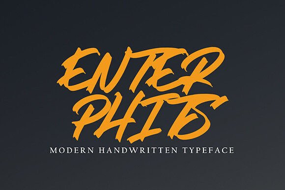 Enter Phits: A Handwritten Font for Editorial Creativity