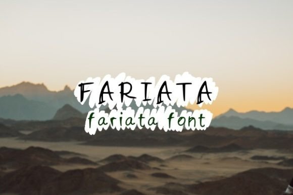 Fariata: A Playful Handwritten Font