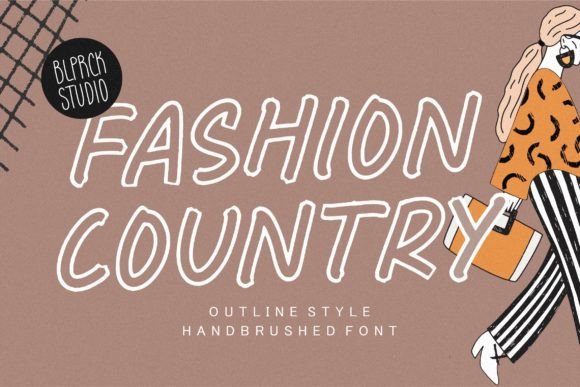 Fashion Country Font: A Creative Typeface for Editorial Design