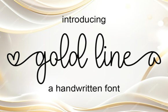 Gold Line: A Font for Polished Branding