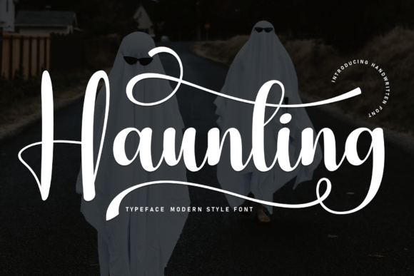 Haunting Font: Elegant Script for Editorial Design
