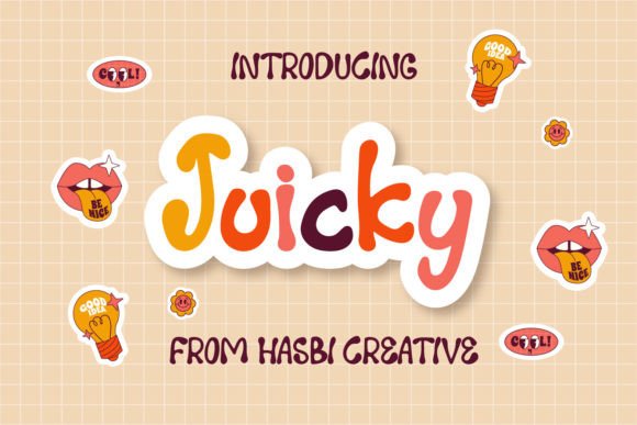 Juicky: A Playful Font for Creative Projects