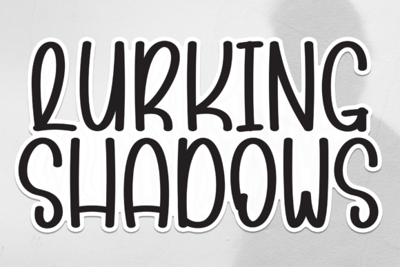 Lurking Shadows Font Review