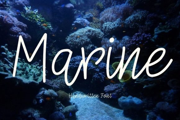 Marine: A Handwritten Font for Creative Projects