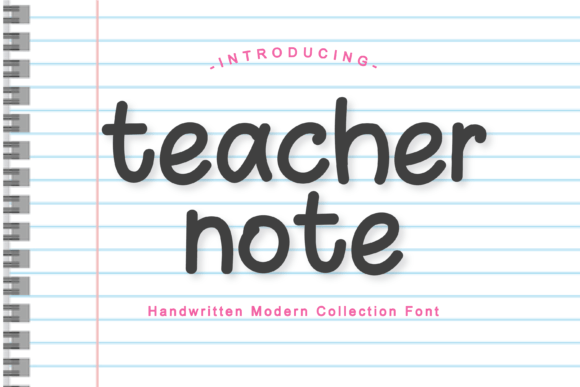 Teacher Note: A Handwritten Font for Editorial Design
