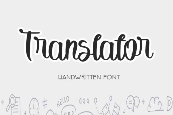 Translator: A Stylish Handwritten Font