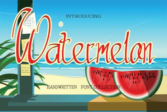 Watermeon Font: A Script Amp Typeface That Brings Summer to Your Creations
