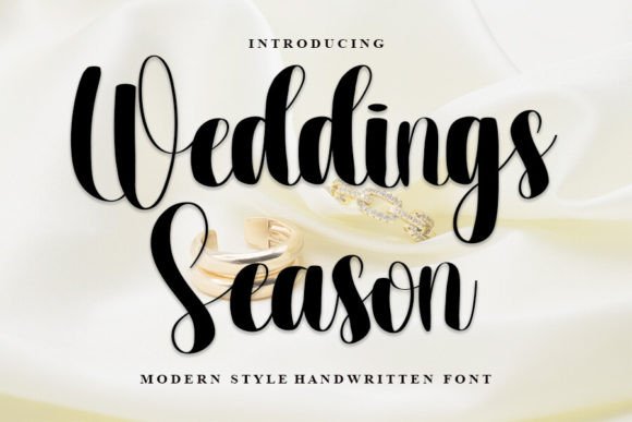 Weddings Season: A Handwritten Typeface for Timeless Craft Projects